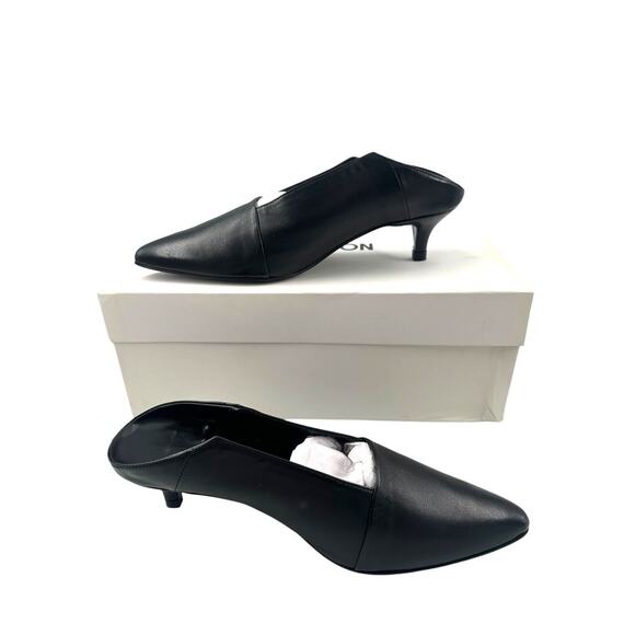 THAKOON BY NAADAM Kitten Heel Leather Mules MULES Black 36EU/ 6 US Mobwife - Picture 3 of 7